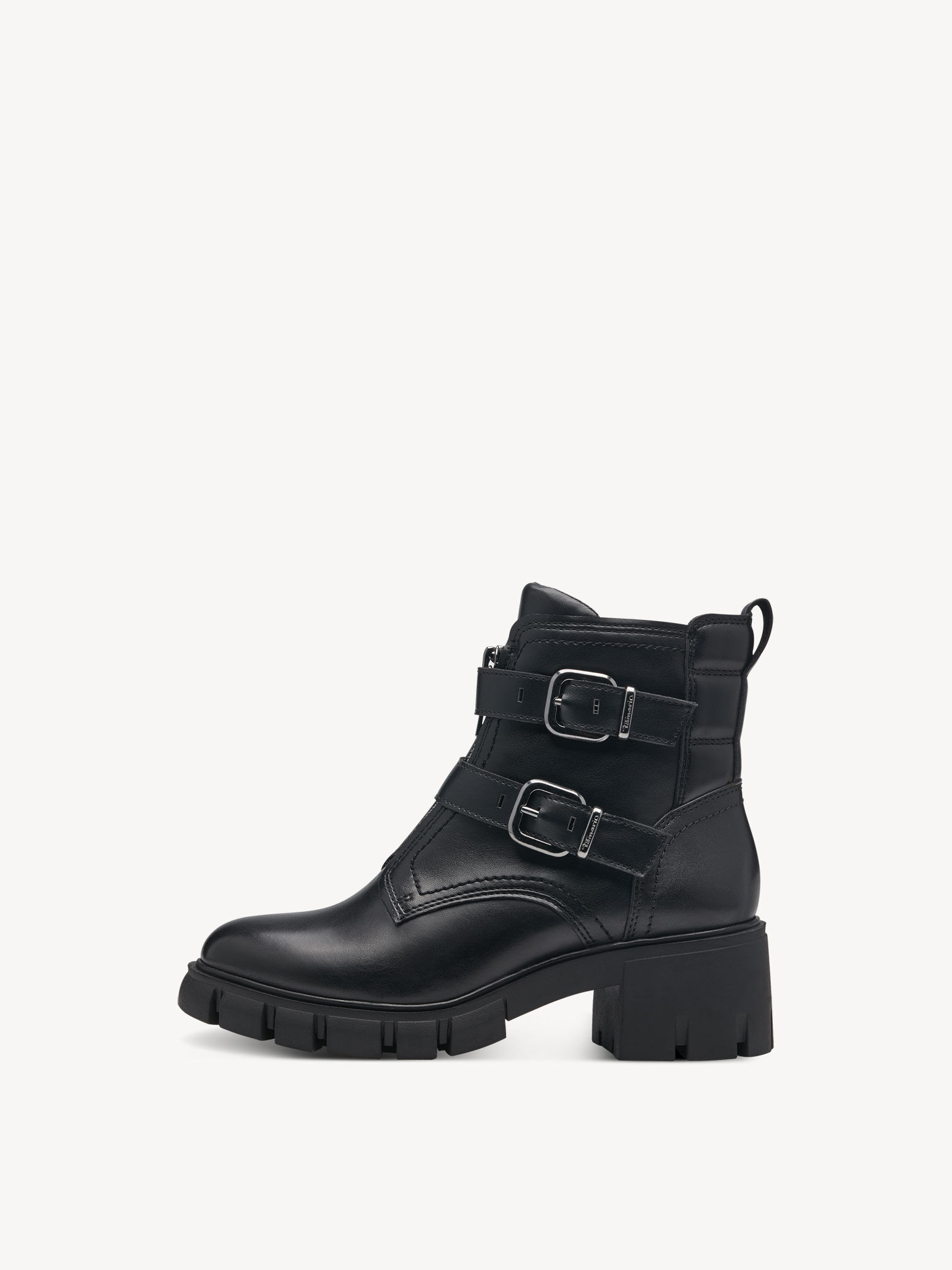 Bottine en cuir - noir