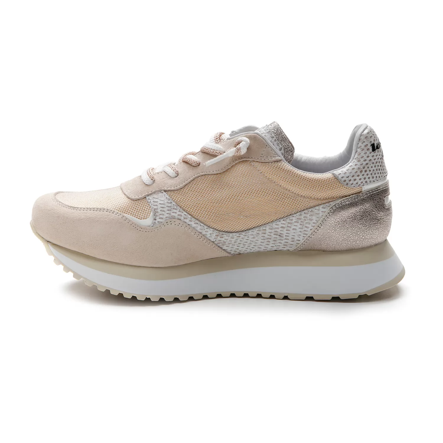 TOKYO WEDGE II SHINY MED TAPIOKA VIT/GYLLENE MANDEL