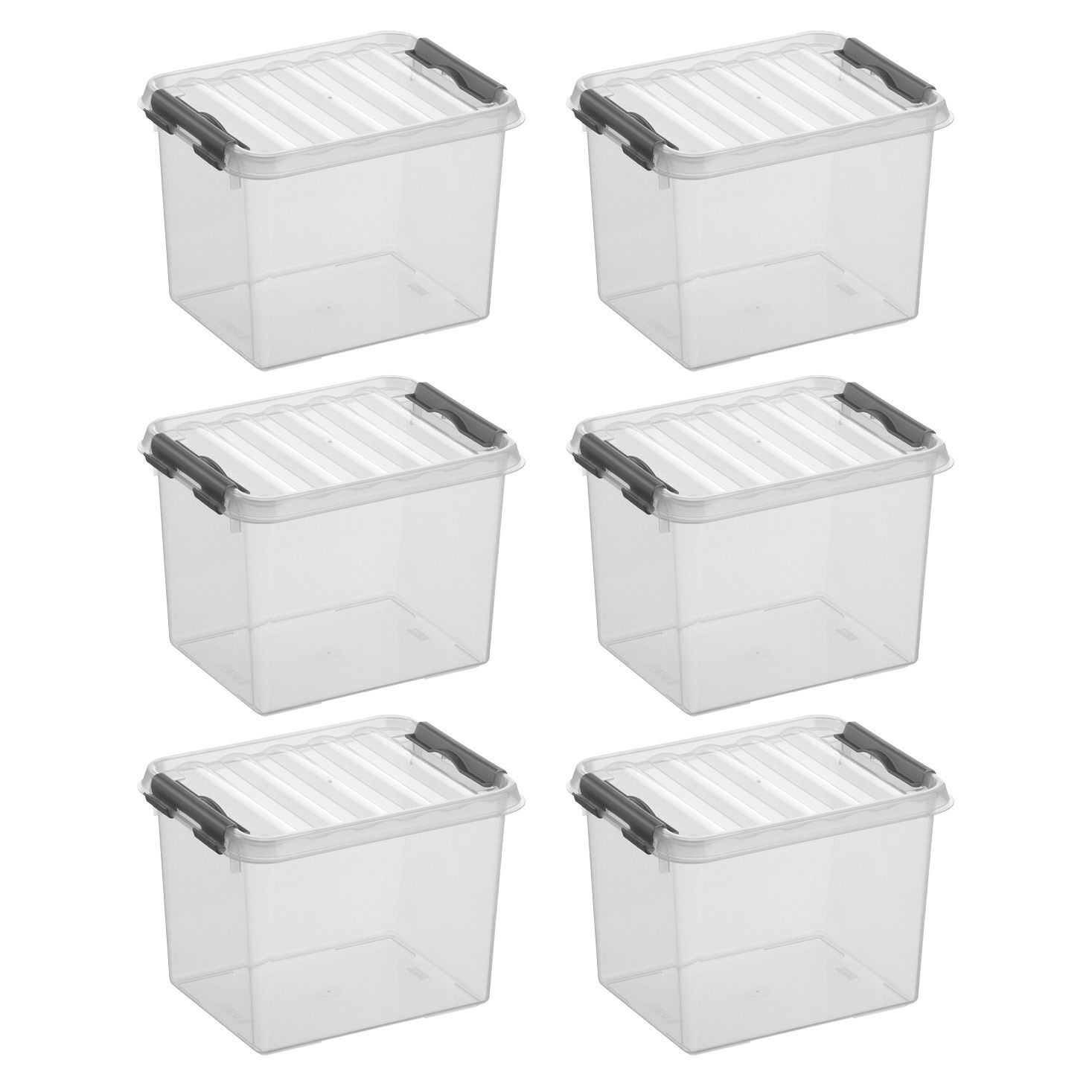 Sunware Q-line 3 Liter 6er-Set Aufbewahrungsboxen