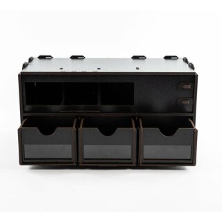 Black Paint Rack: Steckerleiste