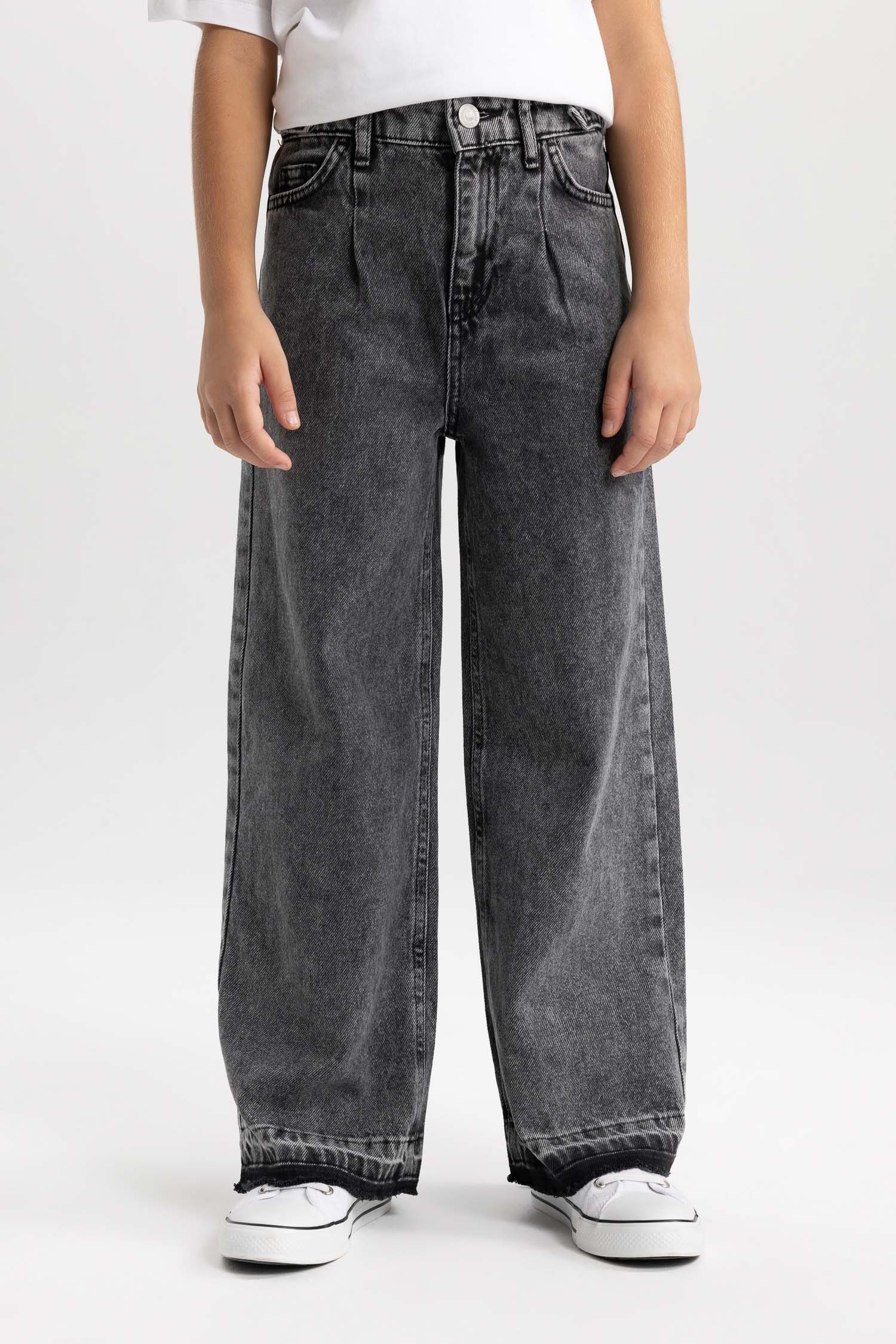 DeFacto Weite Jeans Mädchen Weite Jeans WIDE LEG