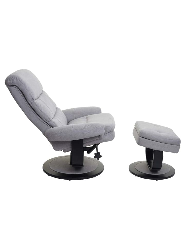 MCW Relaxsessel C16 mit Staufach, Stoff/Textil hellgrau günstig kaufen onesize