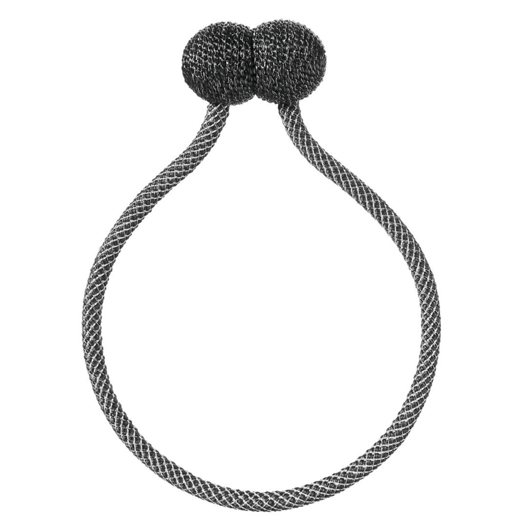 Raffhalter Raffhalter Lucía mit Magnetverschluss - Brokatsilber Farbe: blau, beige, grau, schwarz, grün, tera - Spannweite: 50cm, rewagi, Gardinen, Vorhänge, Flächenvorhänge, Dekoschals, Scheibengardinen, Verkaufseinheit: 1 Stück