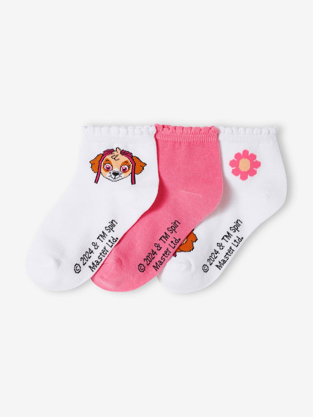 Paw Patrol 3er-Pack Kinder Socken PAW PATROL - rosa