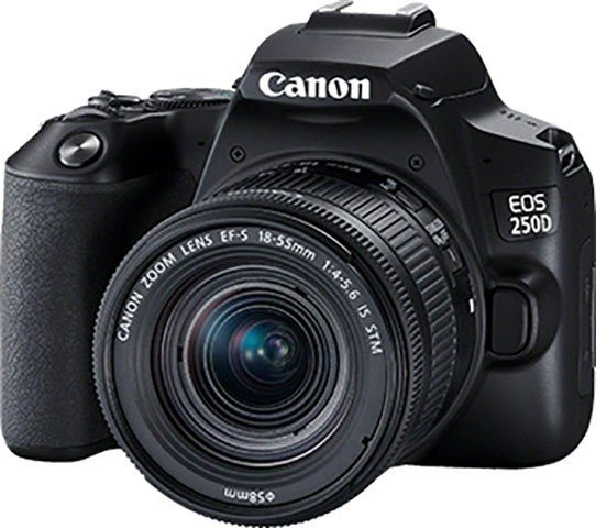 Canon EOS 250D Systemkamera (EF-S 18-55mm f/4-5.6 IS STM, 24,1 MP, 3x opt. Zoom, Bluetooth, WLAN)