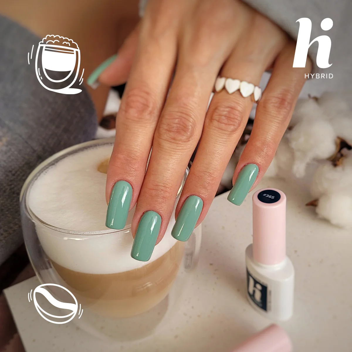 UV-Gel-Nagellack Coffeehouse Semi-Permanenter Nagellack - Nagellack mit Gel-Effekt