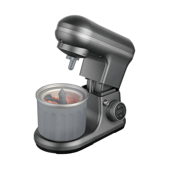 Küchenmaschine Digital mit Eisschüssel, titan (MD 18420)