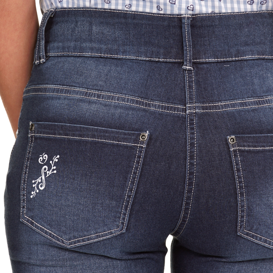 Damen Trachtenshorts mit Spitze