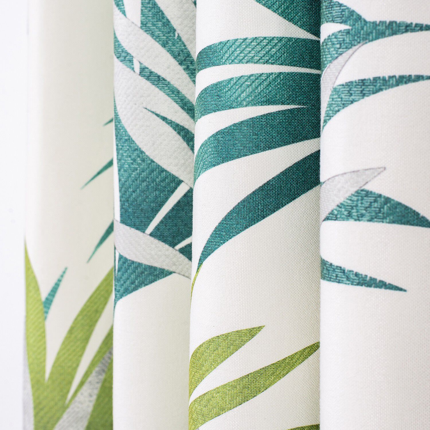 Rideau tamisant imprimé feuilles multicolores