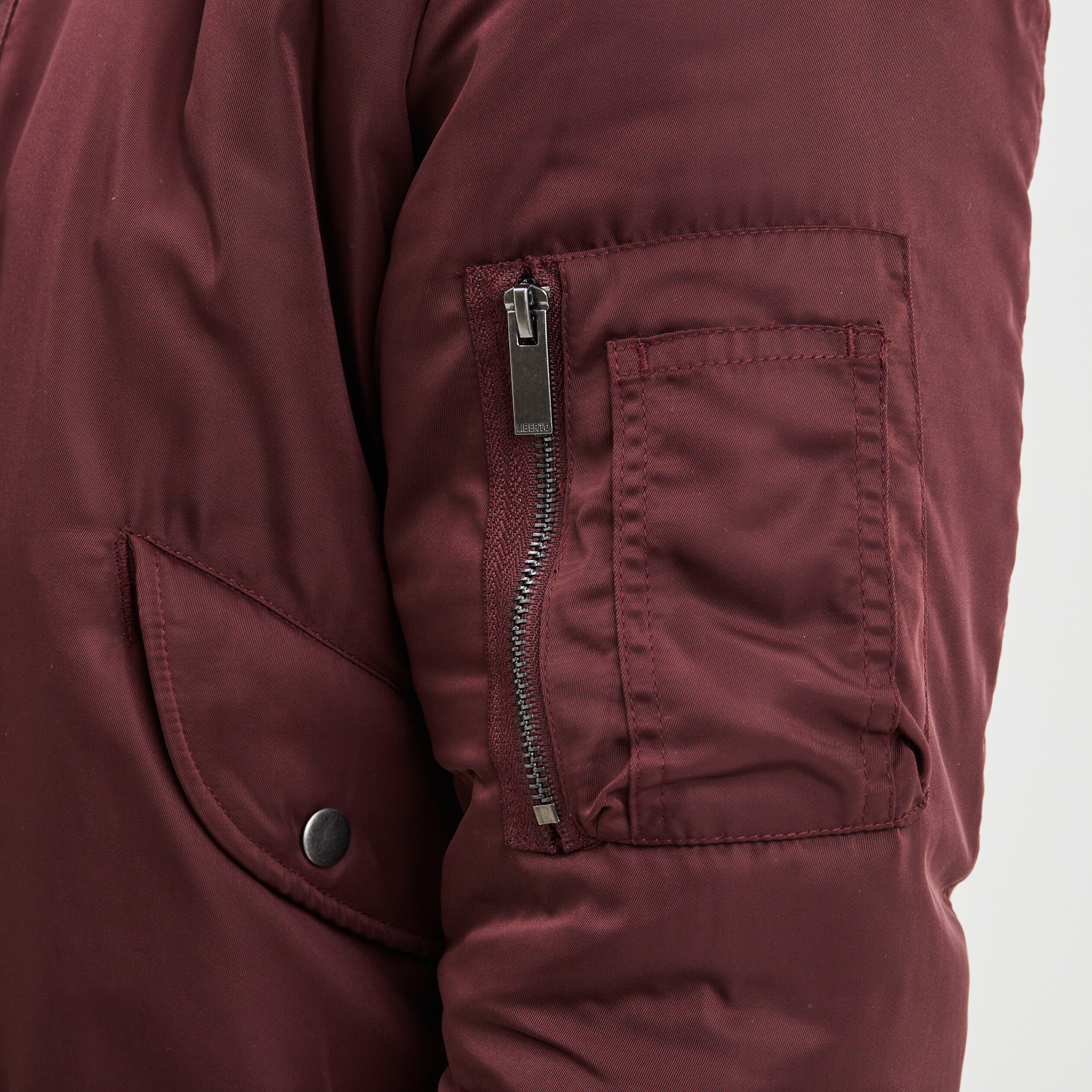 Veste bomber zippée prune homme | La Halle