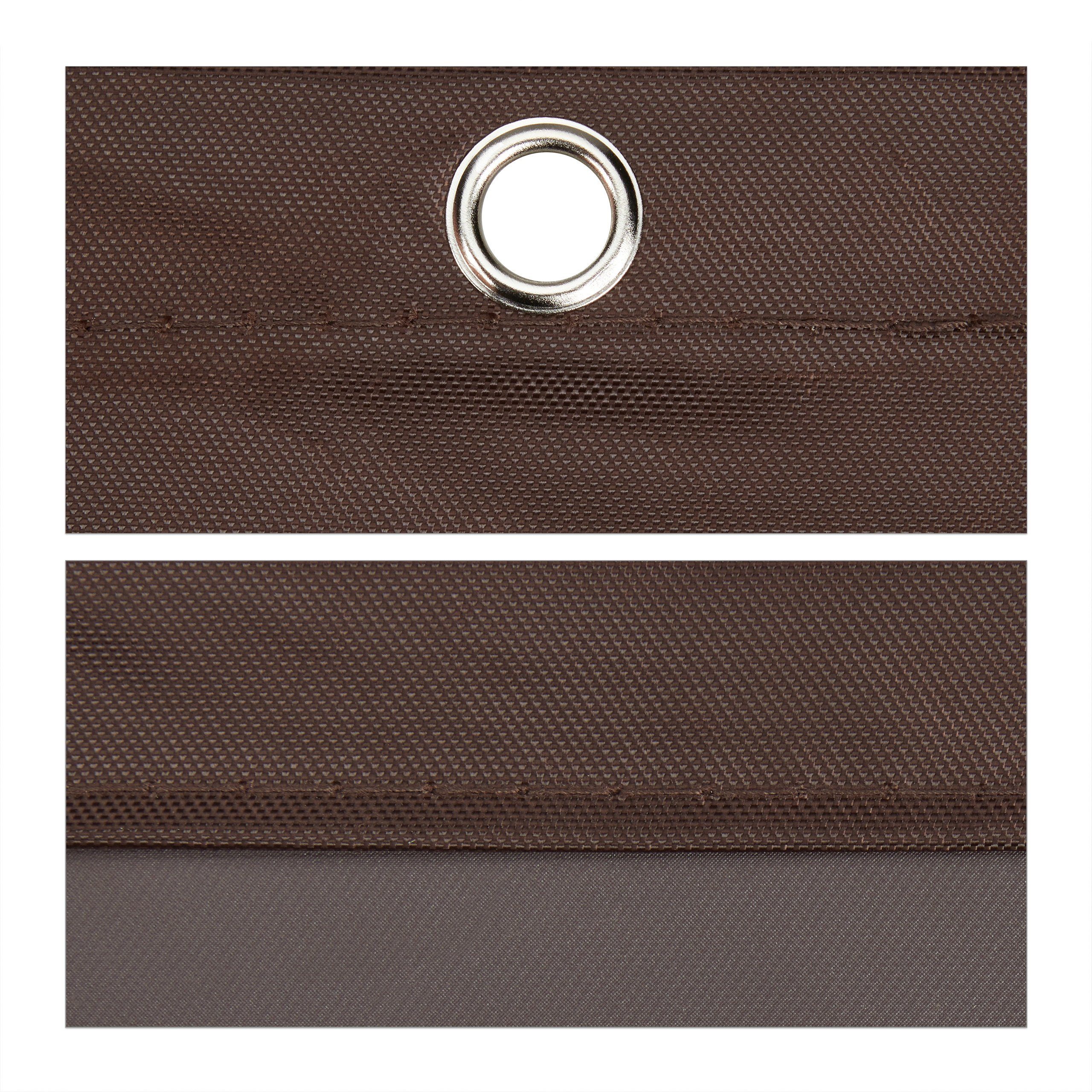 relaxdays Sonnensegel Rechteck Sonnensegel in Braun, 2,5 x 3,5 m