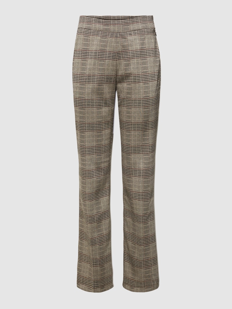 Hose mit Allover-Muster Modell 'August' in hellgrau