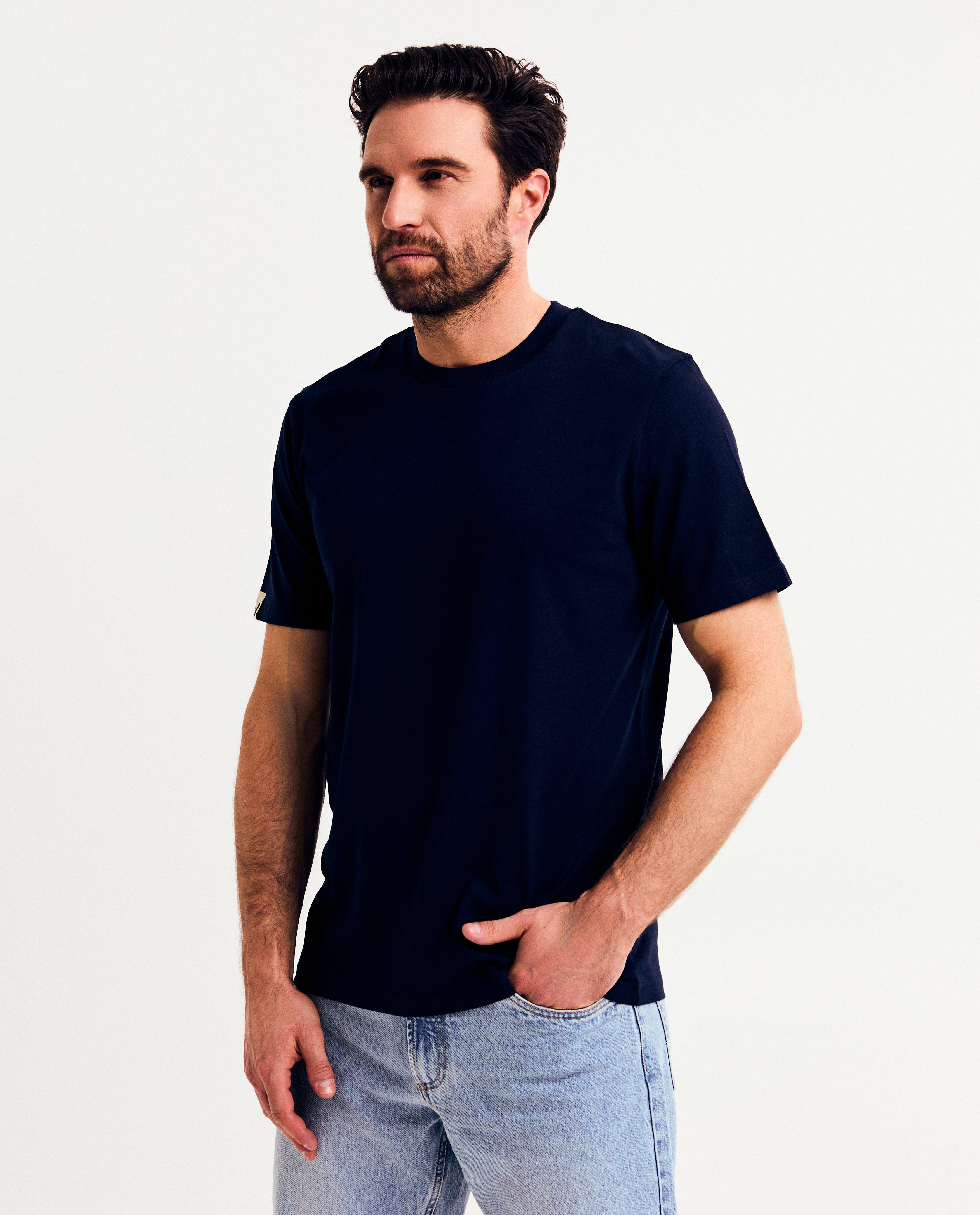 Tricou Vive le vélo cu imprimeu albastru închis