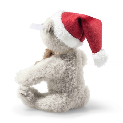 Weihnachtsmann Teddybär, 18 cm, beige