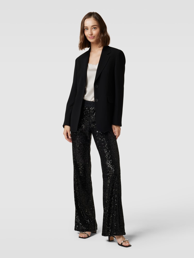 Hose mit Paillettenbesatz Modell 'FRANCIS' in schwarz