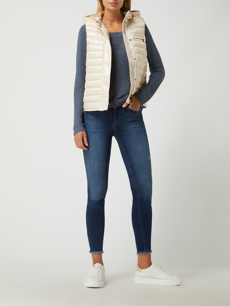 Jeans in schmaler Passform mit Stretch-Anteil Modell 'Blush' in dunkelblau