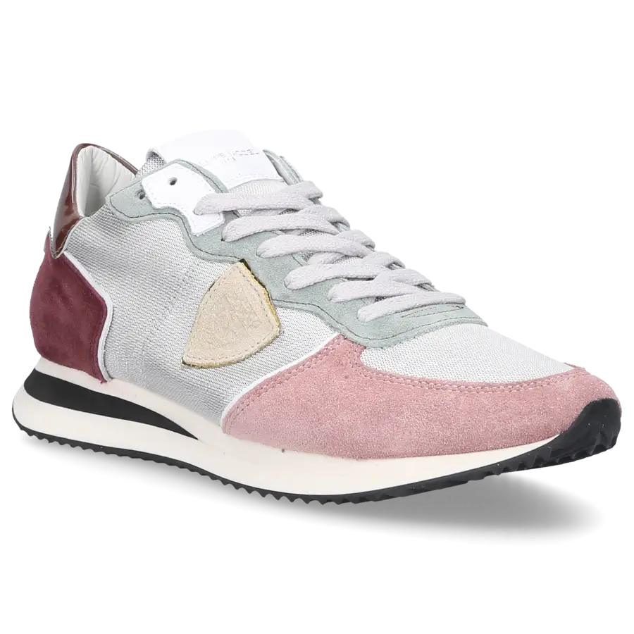 Philippe Model - Sneaker low TZLD-WR11 Veloursleder - silber