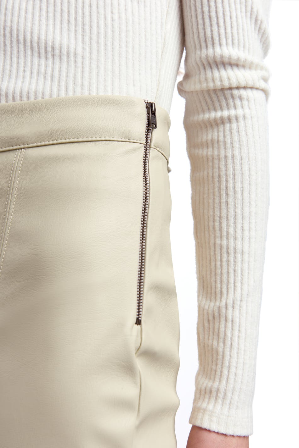 Holly PU culotte trousers