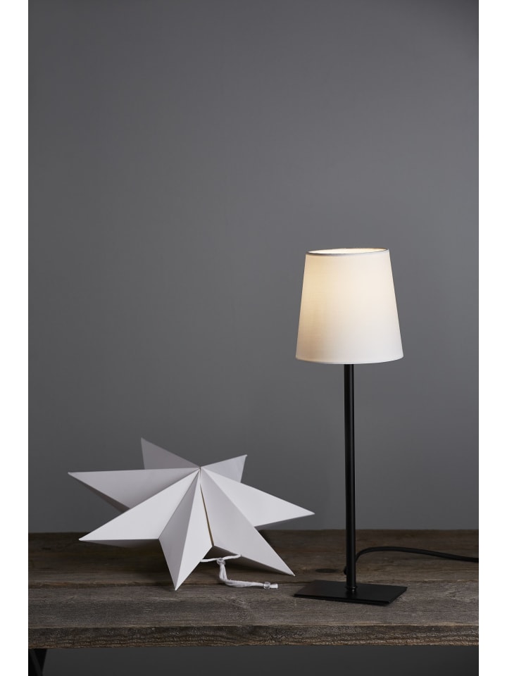 STAR Trading Tischlampe 'Frozen' mit Wechselschirm, weiß, 55cm/42cm günstig kaufen onesize
