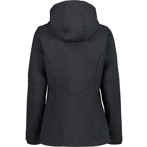 DAMEN FUNKTIONSJACKE WOMAN ZIP HOOD SOFTSHELL LONG JACKET