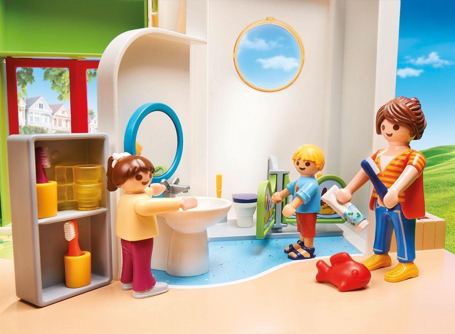 Playmobil® Konstruktions-Spielset KiTa Regenbogen (70280), City Life, (180 St), Made in Germany