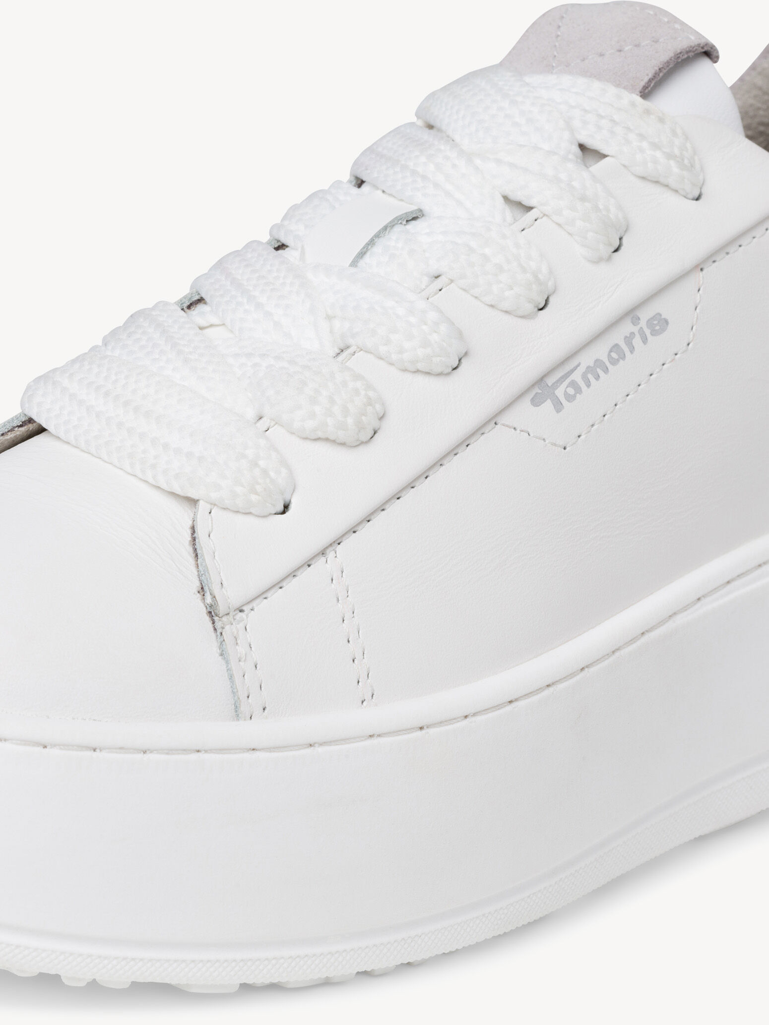 Basket en cuir - blanc