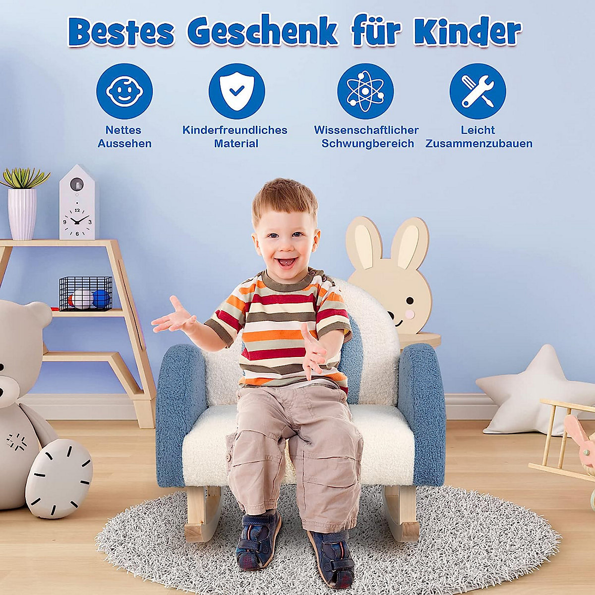 Kindersessel Schaukelstuhl 3-5 Jahre