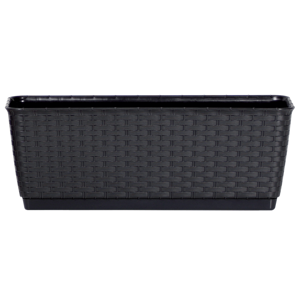 Protanic Pflanzkasten-Komplettset - Anthrazit, 2er Set
