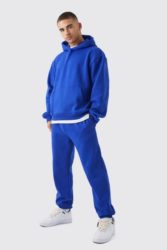 Kastiger Oversize Trainingsanzug mit Kapuze