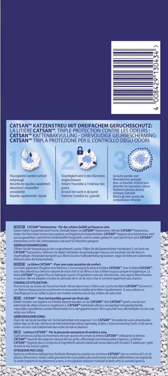 CATSAN Katzentoilette Catsan Hygiene Plus Katzenstreu 18 L