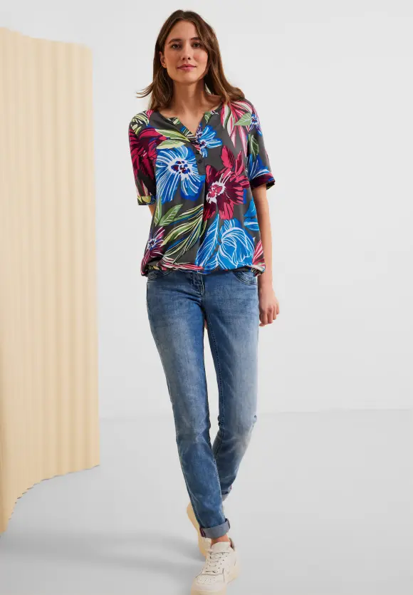 CECIL Bluse mit Blumenprint