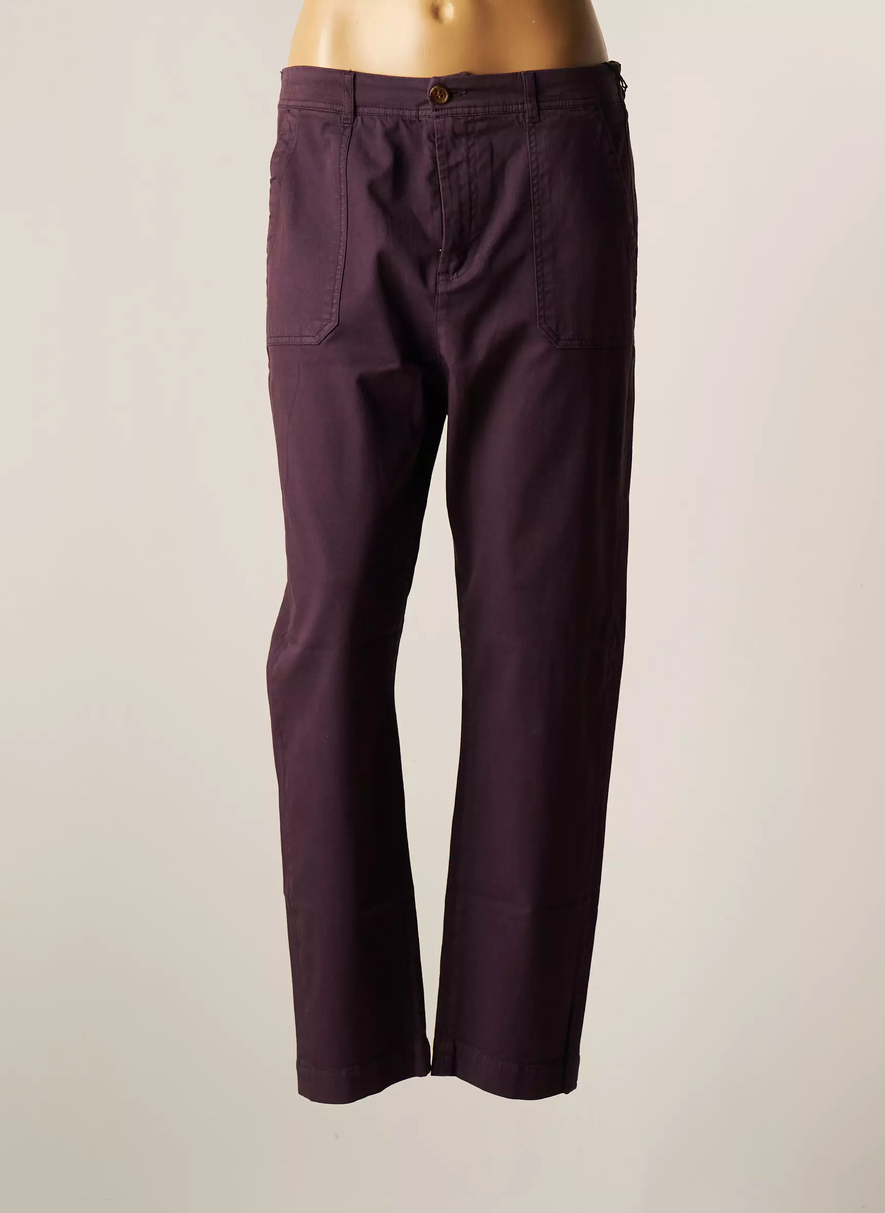 Hod Pantalons Droits Femme couleur violet