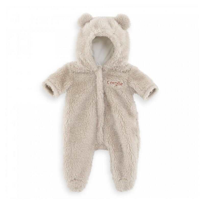 Combinaison pilote ourson pour poupon 30cm
