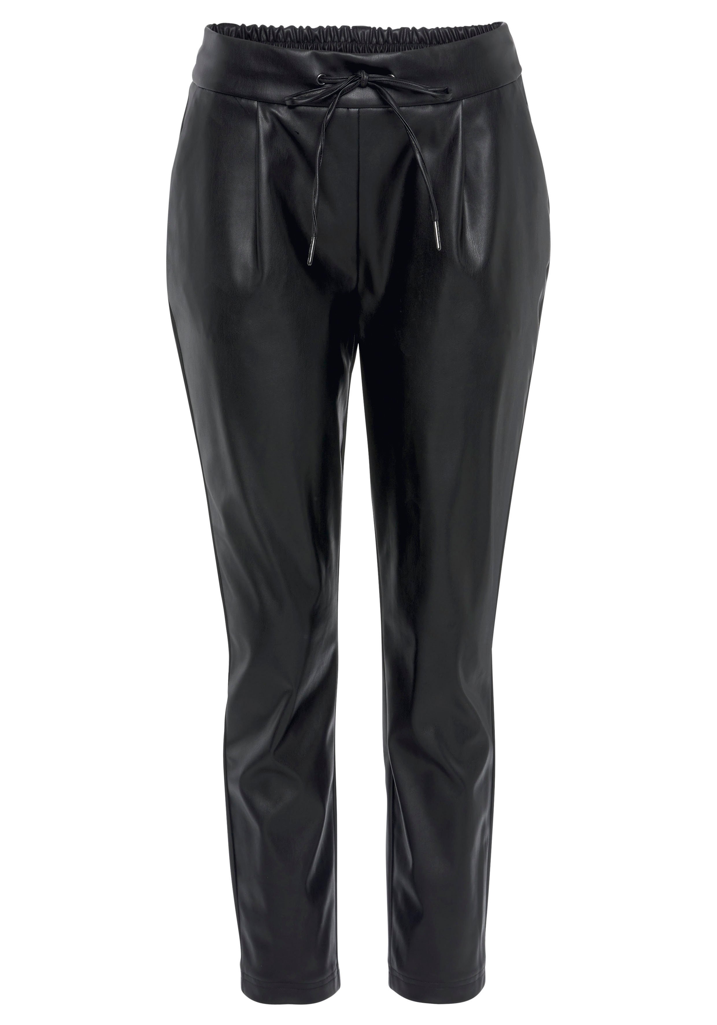 LASCANA Schlupfhose aus Lederimitat