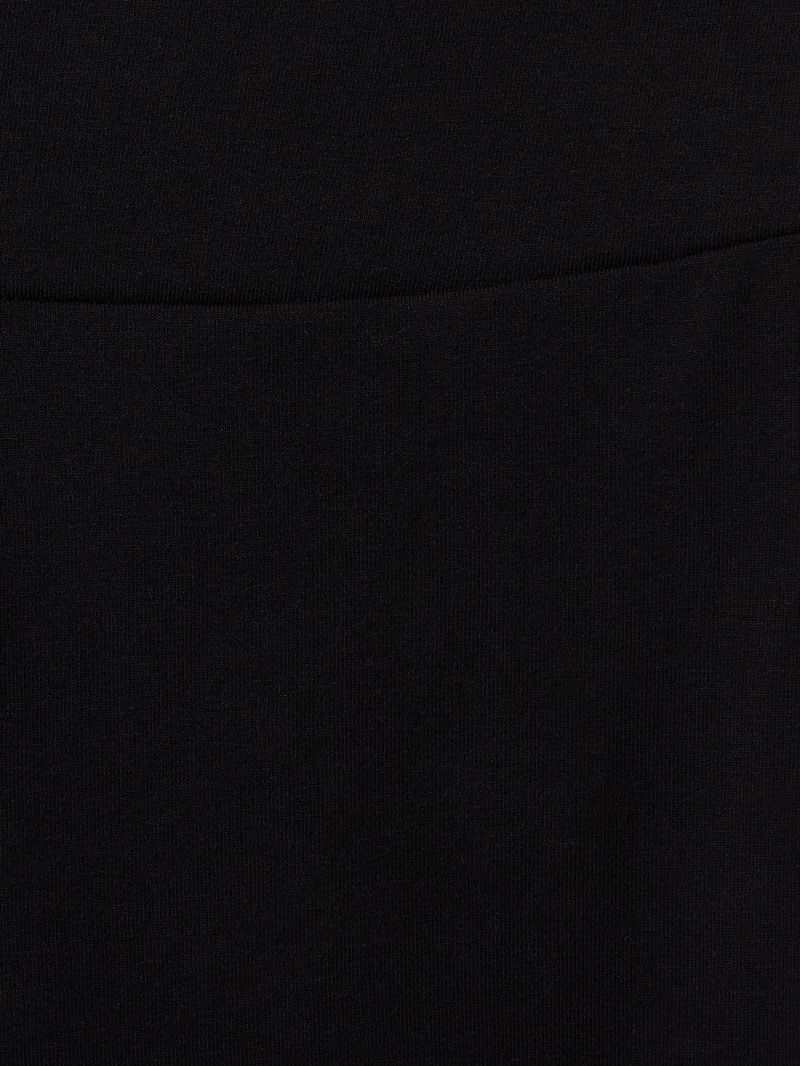 Sportleggings mit Logo-Streifen Modell 'Aline' in schwarz