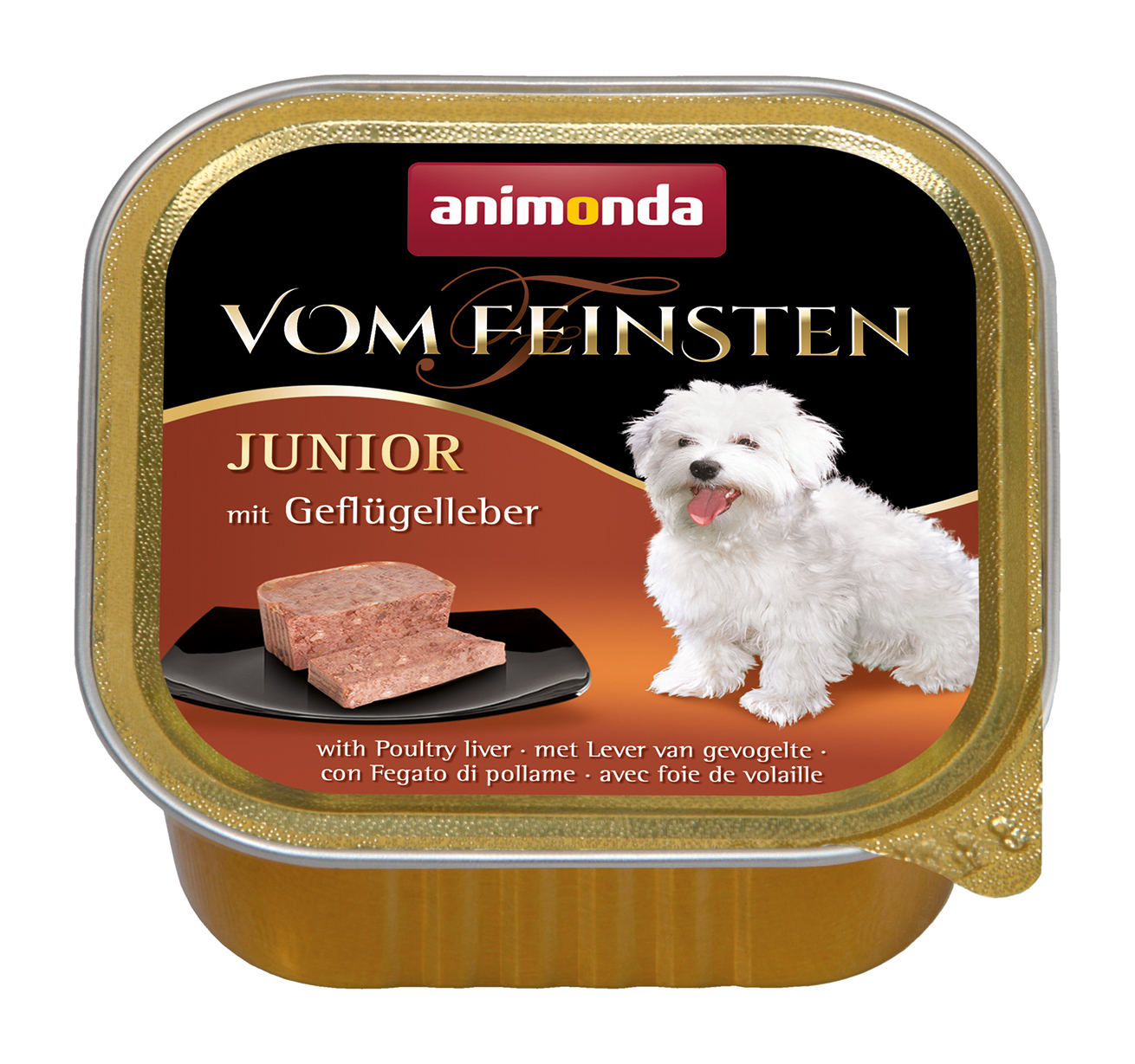 Animonda Hundenassfutter Animonda Vom Feinsten Junior 22x150g Geflügelleber