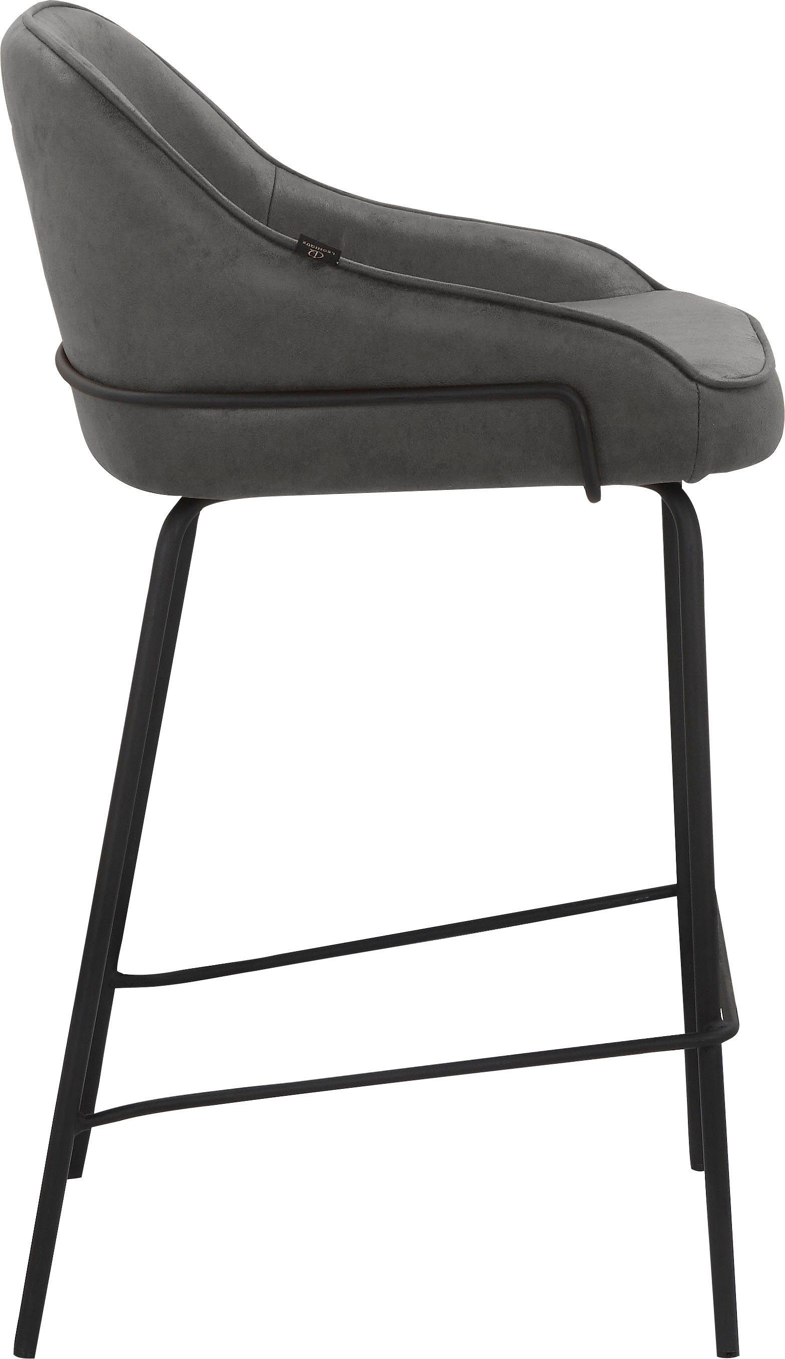Leonique 4-Fußstuhl Puant (2 St), mit Stoff aus Polyester/recyceltem Polyester, Sitzhöhe 65 cm