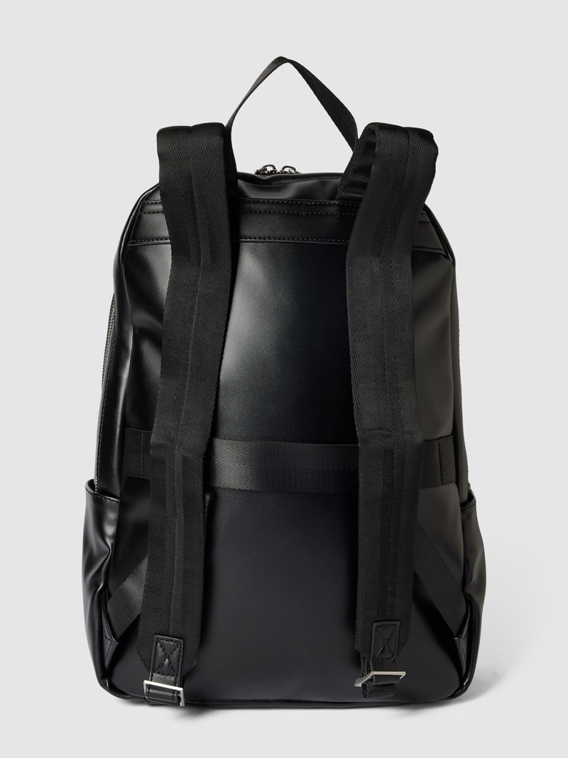Rucksack mit Label-Applikation Modell 'FORTE' in schwarz