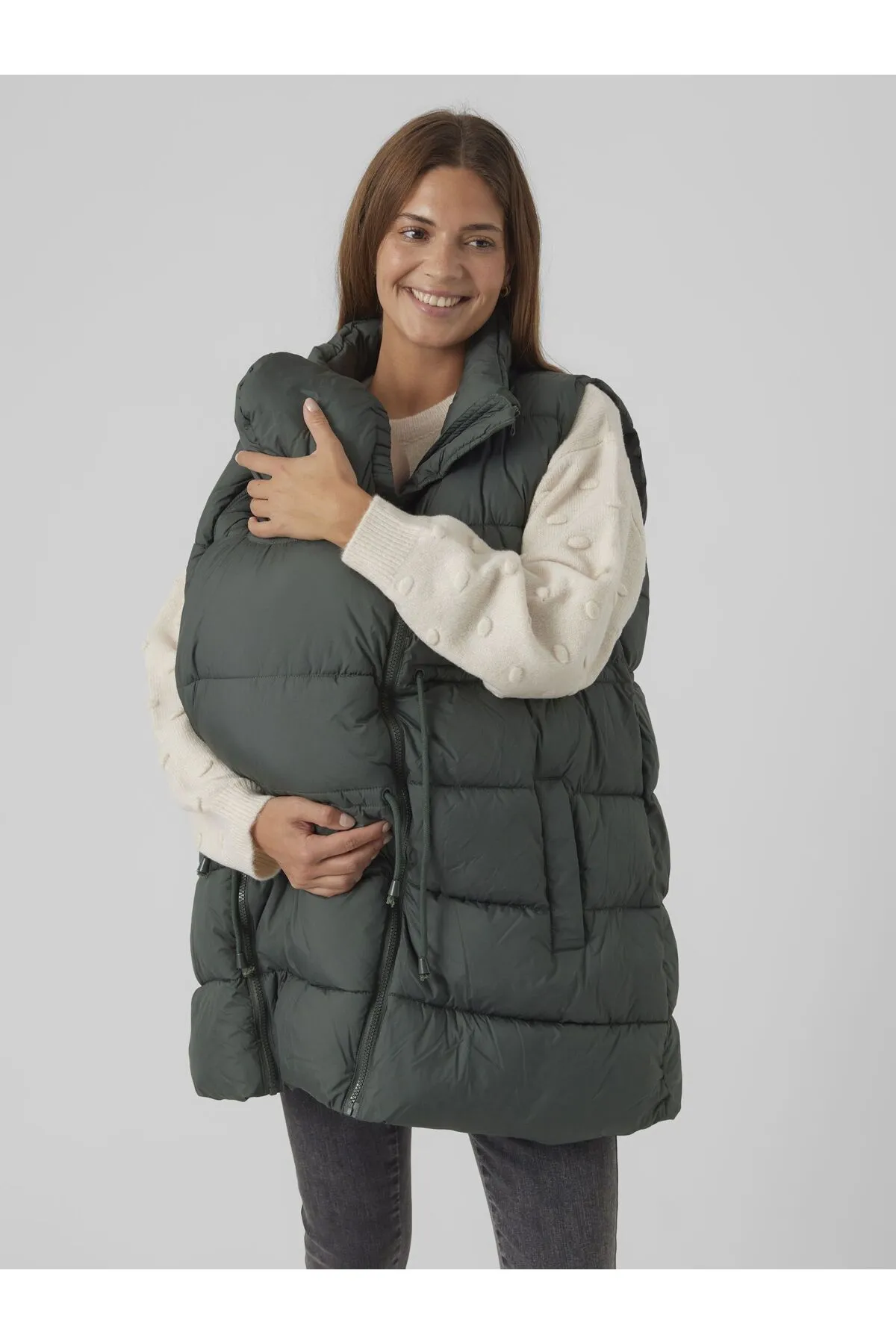 Mama Licious  Weste - Grün - Basic