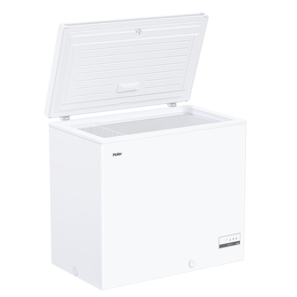 Haier Gefriertruhe HCE200D, 196L Freistehend Anzeige Super Gefrierfunktion Weiss EEK: D