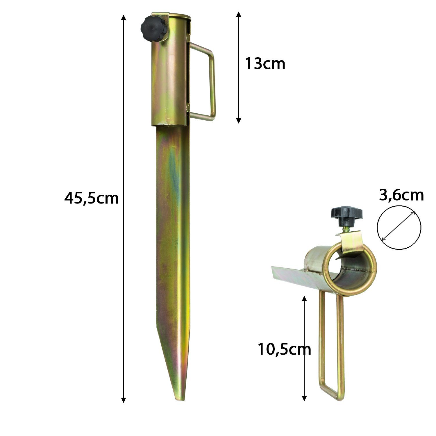 Moritz Bodendübel Sonnenschirmhalter Ø 35mm x 45cm