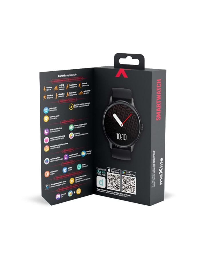 maXlife Smartwatch Bluetooth 5.1 in Schwarz günstig kaufen onesize