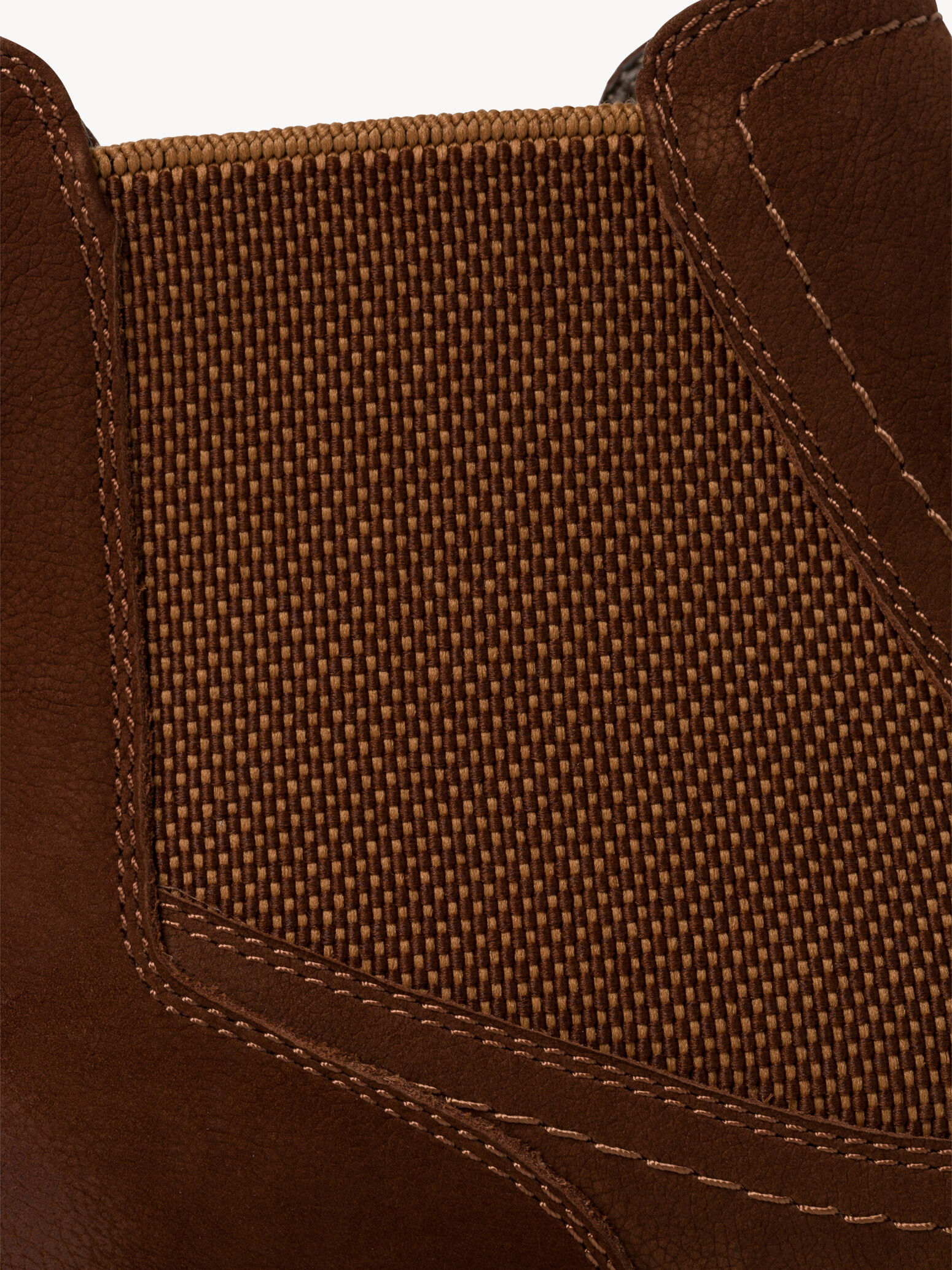 Bottine Chelsea en cuir - marron
