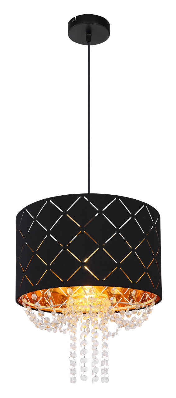 Globo Lighting - CLARKE - Hängeleuchte Metall schwarz, 1x E27