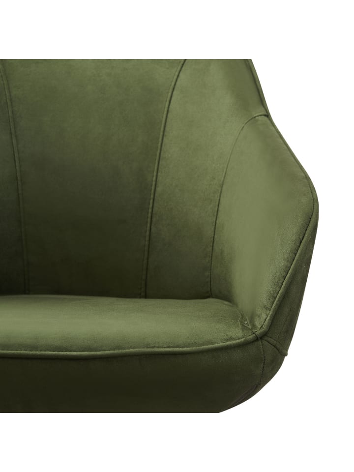 B&D Home Drehstuhl KATJA in Grün - (B)58 x (H)81 x (T)60,5 cm günstig kaufen onesize