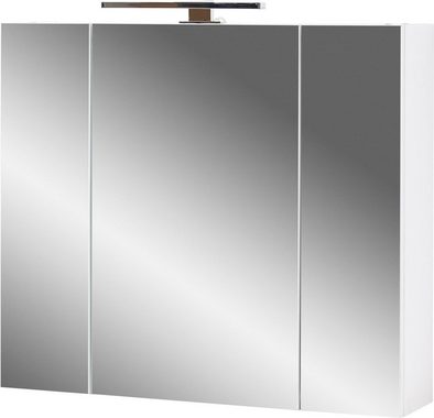 GERMANIA Badmöbel-Set Torrance, (2-St), Waschbecken-Unterschrank und Spiegelschrank mit Beleuchtung