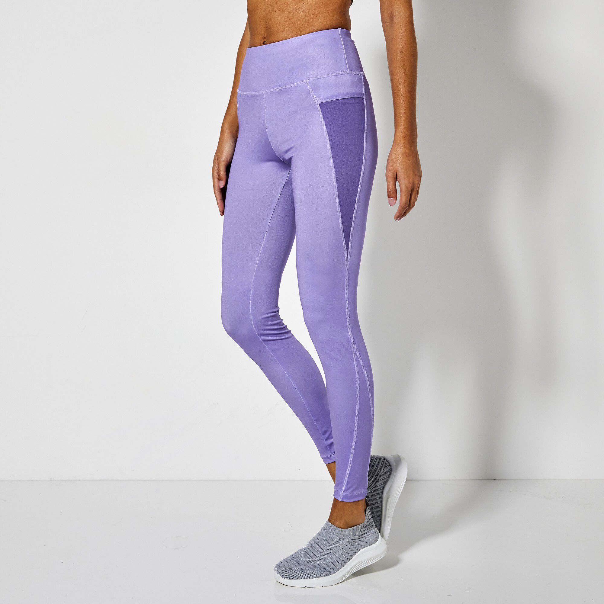 Legging taille haute avec empiècements résille