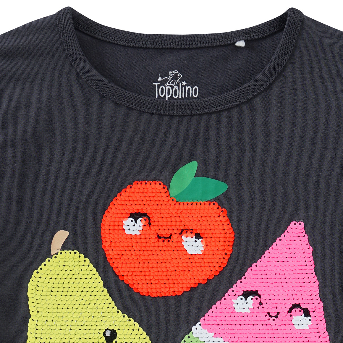 Mädchen T-Shirt mit Wendepailletten