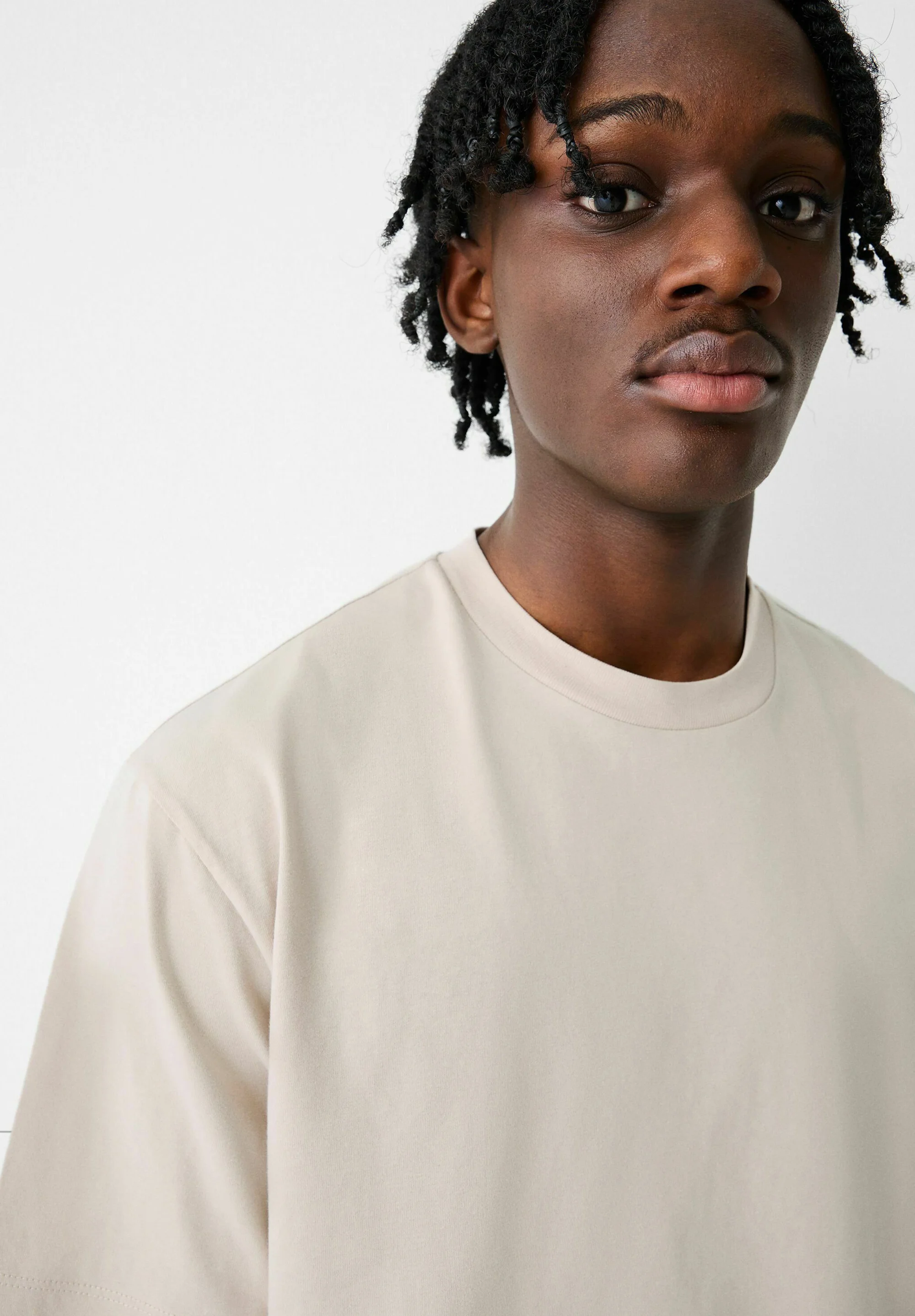 Bershka BOXY FIT MANGA CORTA - Camiseta básica