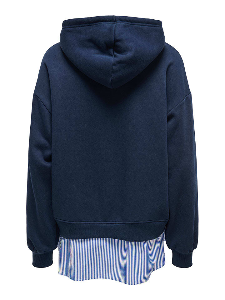 ONLY Hoodie in Dunkelblau günstig kaufen